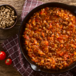 Ragú boloñés vegetariano con sabor profundo